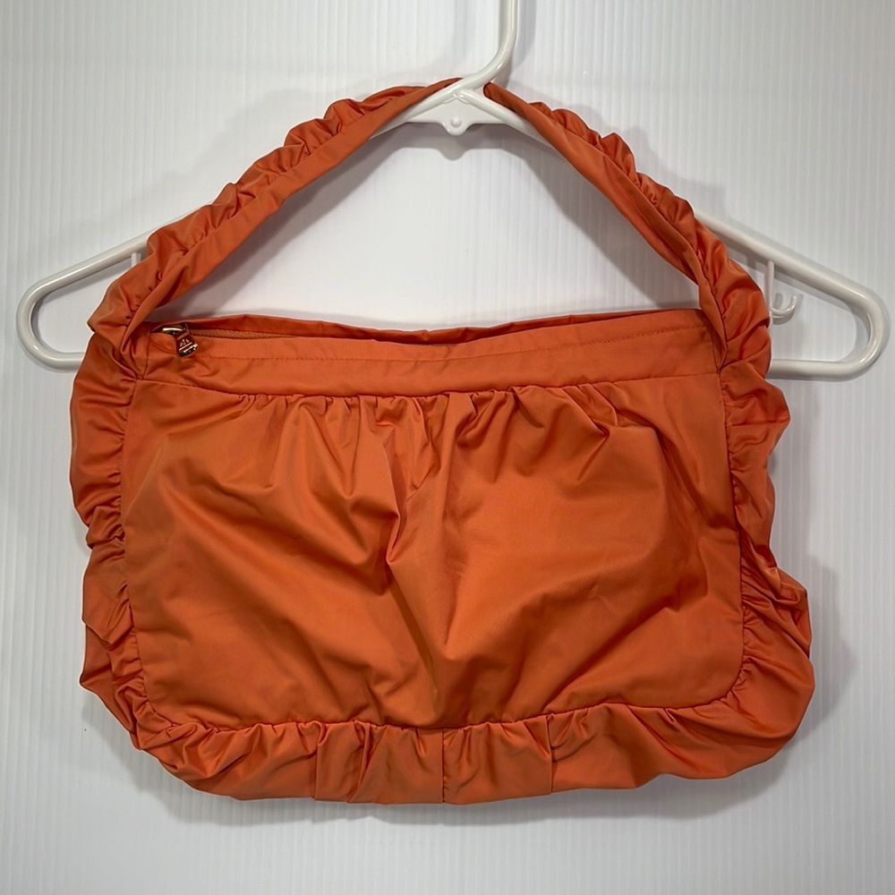 💲8️⃣ Pocketbook Peach Color Gathered/Ruched Approx.  7" Drop